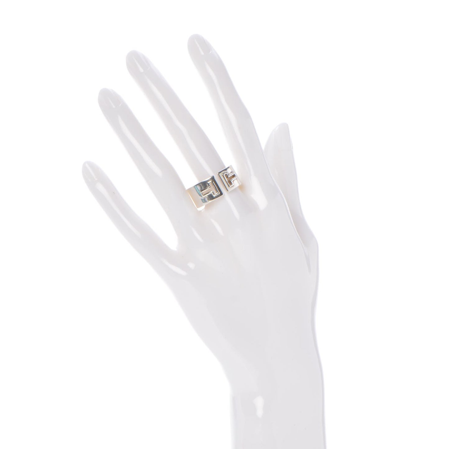 Sterling Silver T Cutout Ring 60 9