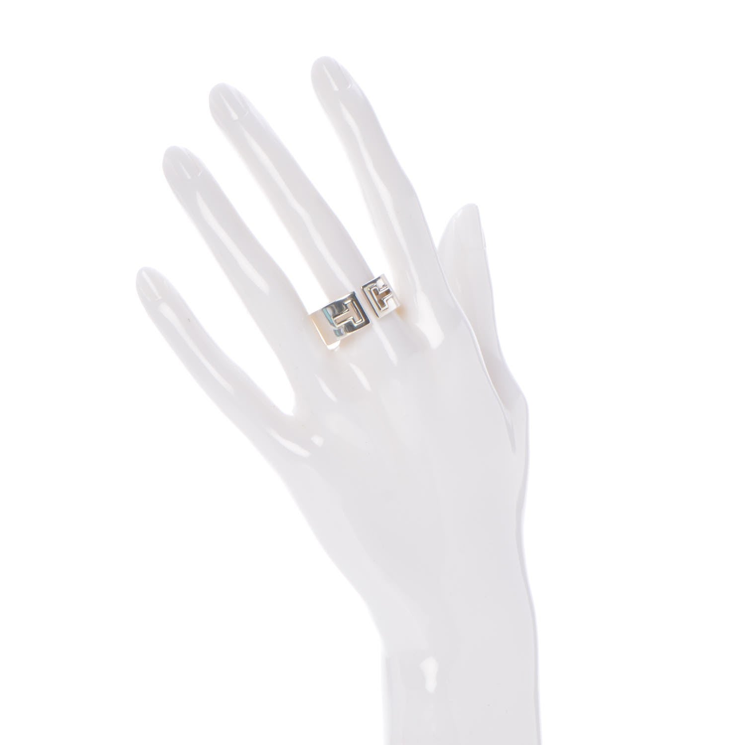 Tiffany Sterling Silver T Cutout Ring 60 9 2 of 5