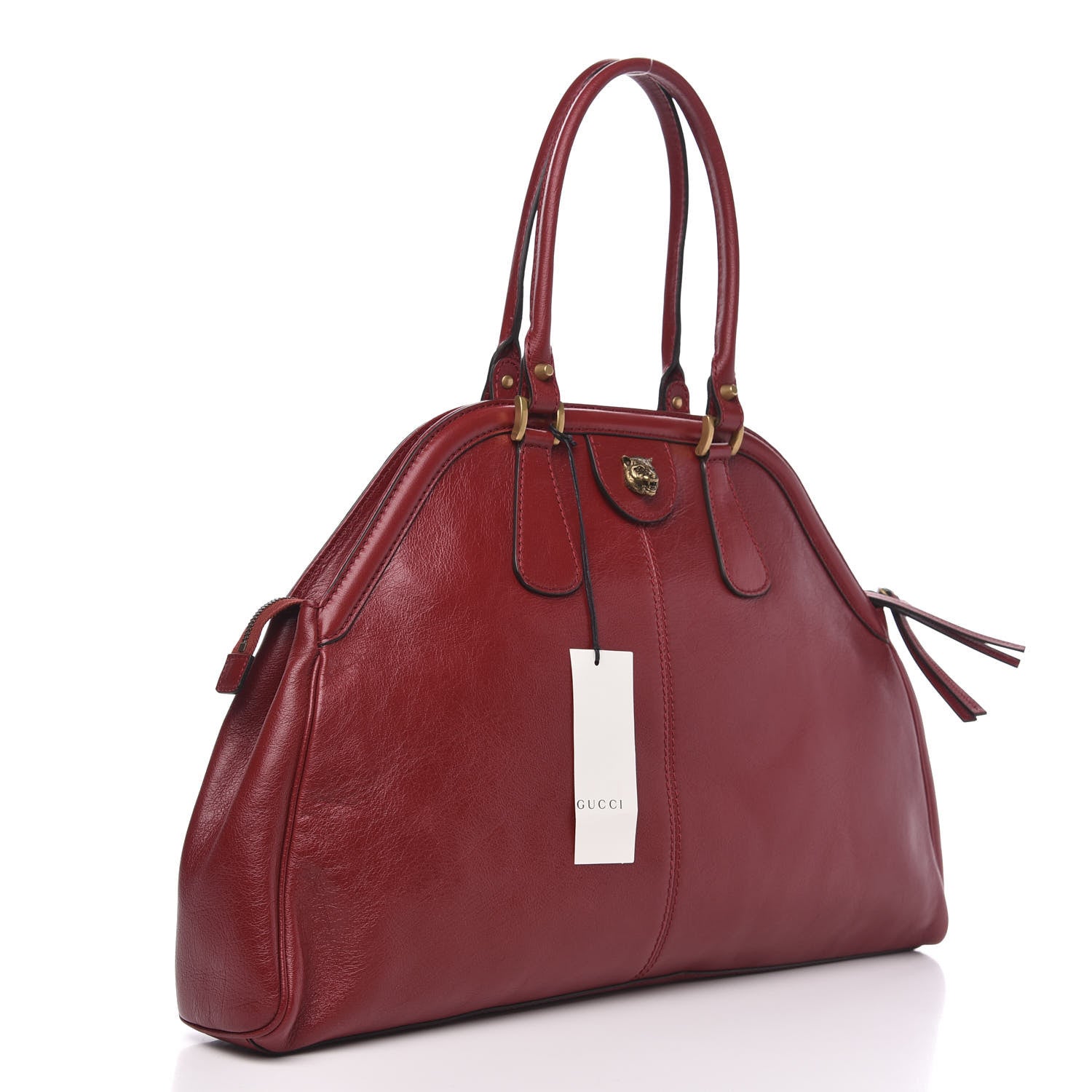 Gucci Calfskin Large Re(Belle) Top Handle Bag Red 3 of 10