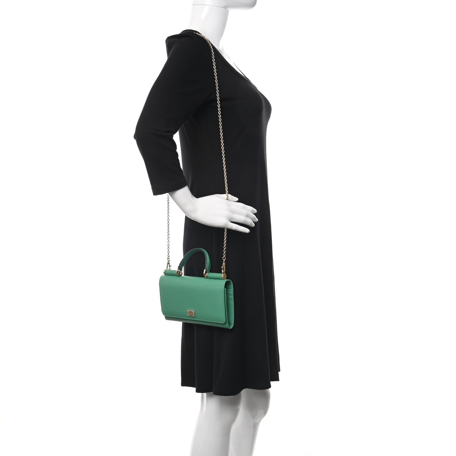 Dolce & Gabbana Dauphine Mini Von Bag Verde Muschio 2 of 8