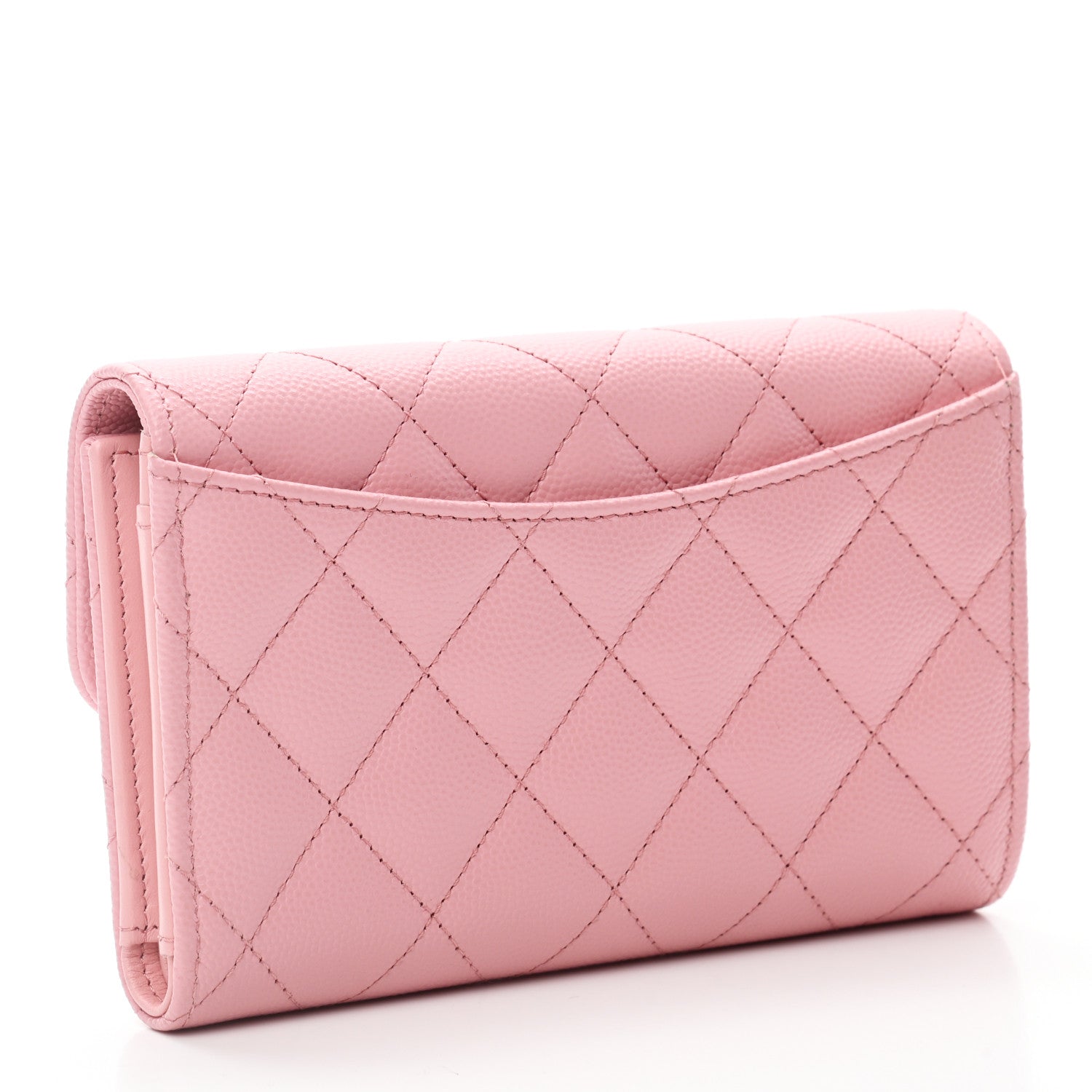 Chanel Caviar Quilted Medium Flap Wallet Pink 3 of 8