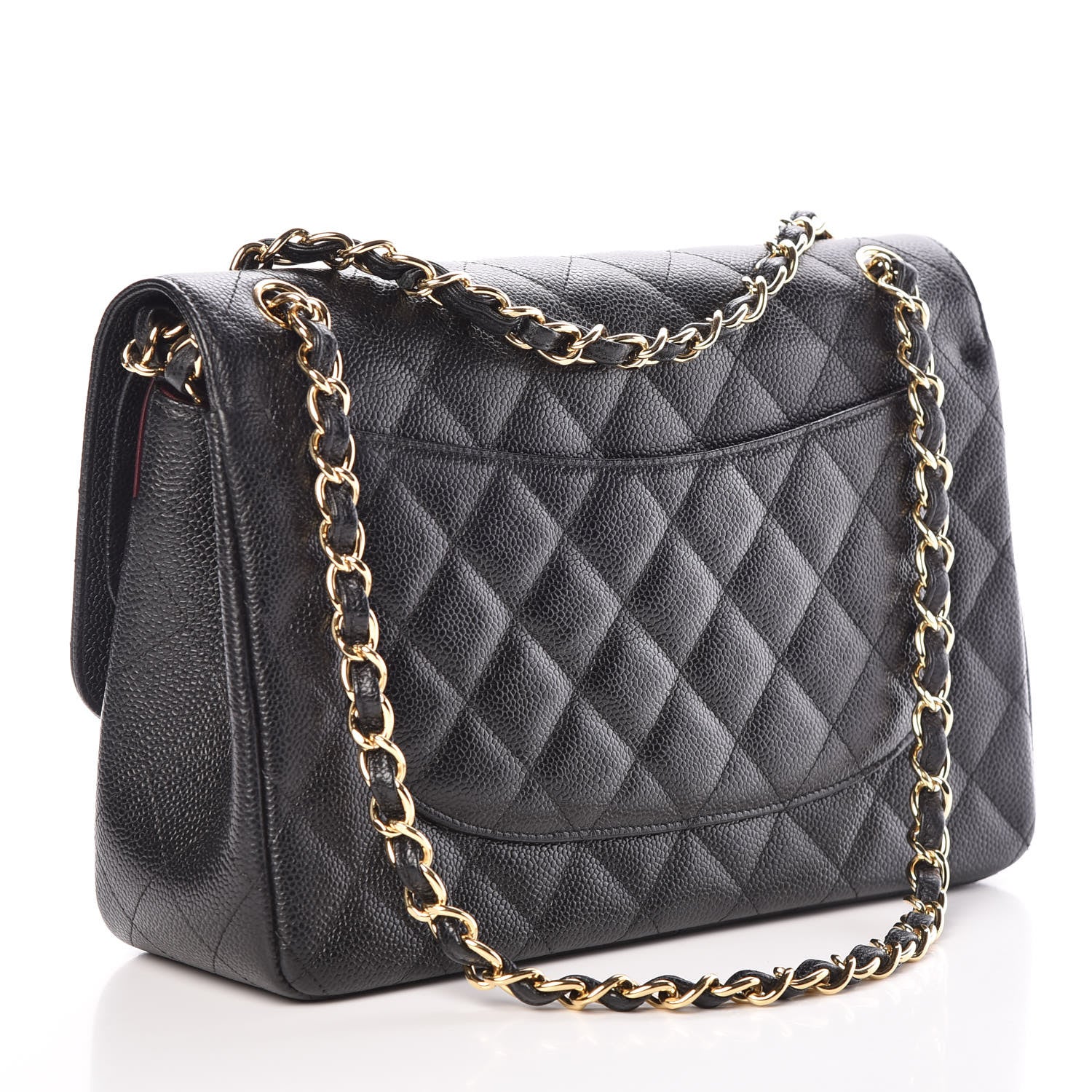 Chanel Caviar Quilted Jumbo Double Flap Black 3 of 10