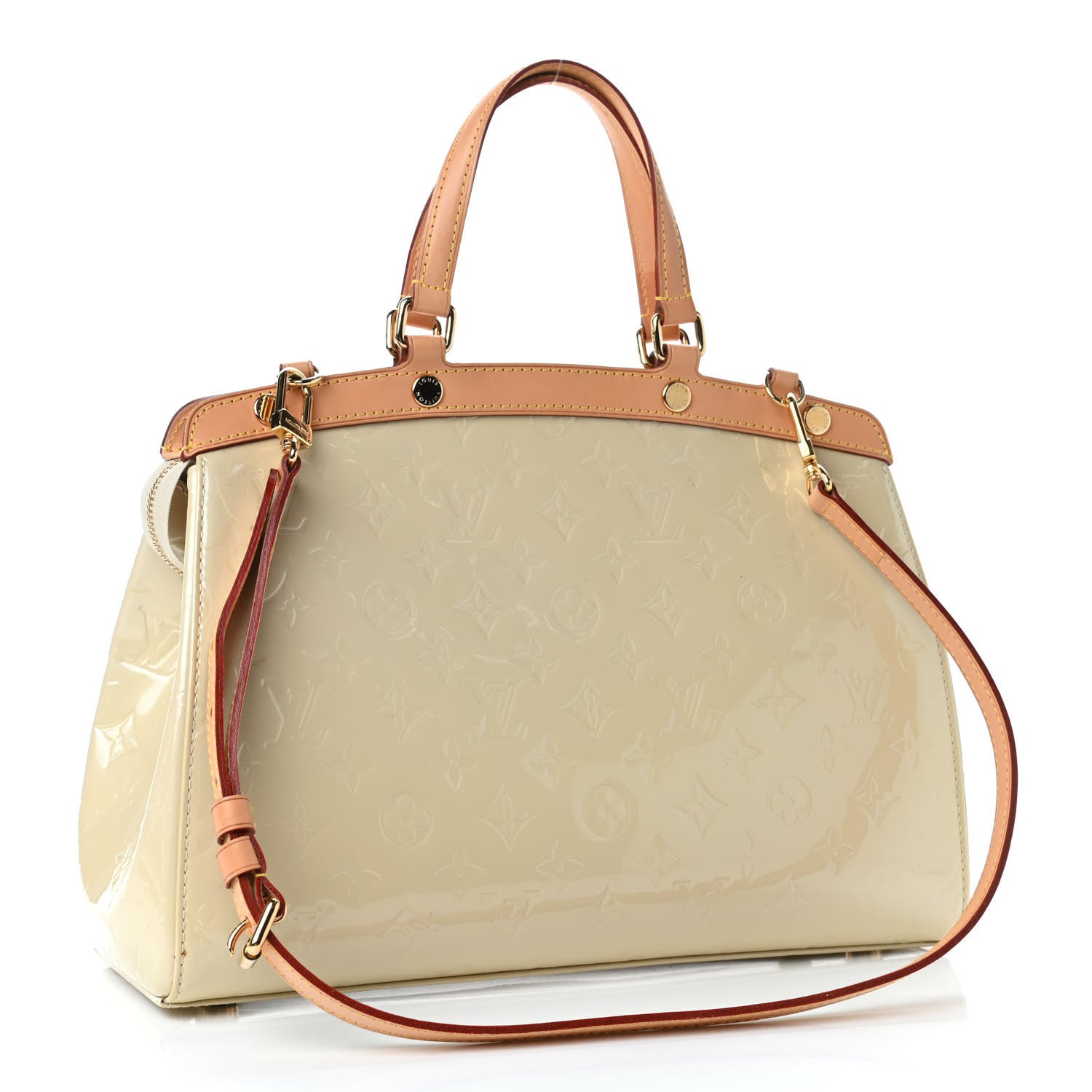 Louis Vuitton Vernis Brea MM Blanc Corail 2 of 5