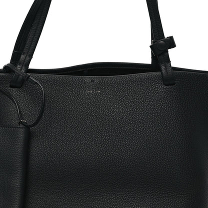 The Row Grained Calfskin Park Tote Three Black 8 of 11
