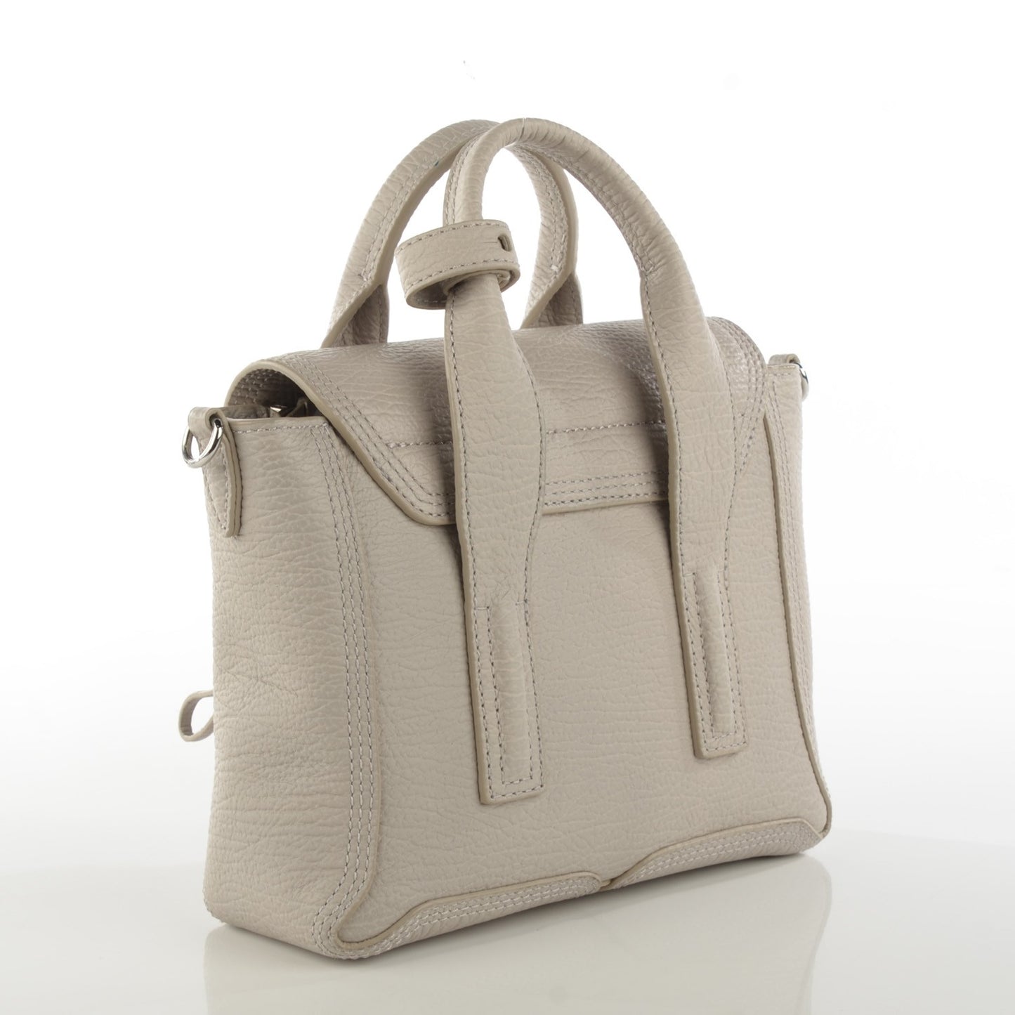 3.1 Textured Calfskin Mini Pashli Satchel Feather