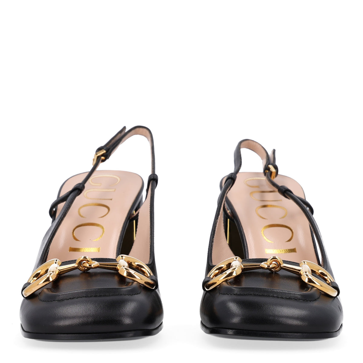 Malaga Kid Horsebit 75mm Slingback Pumps 39.5 Black