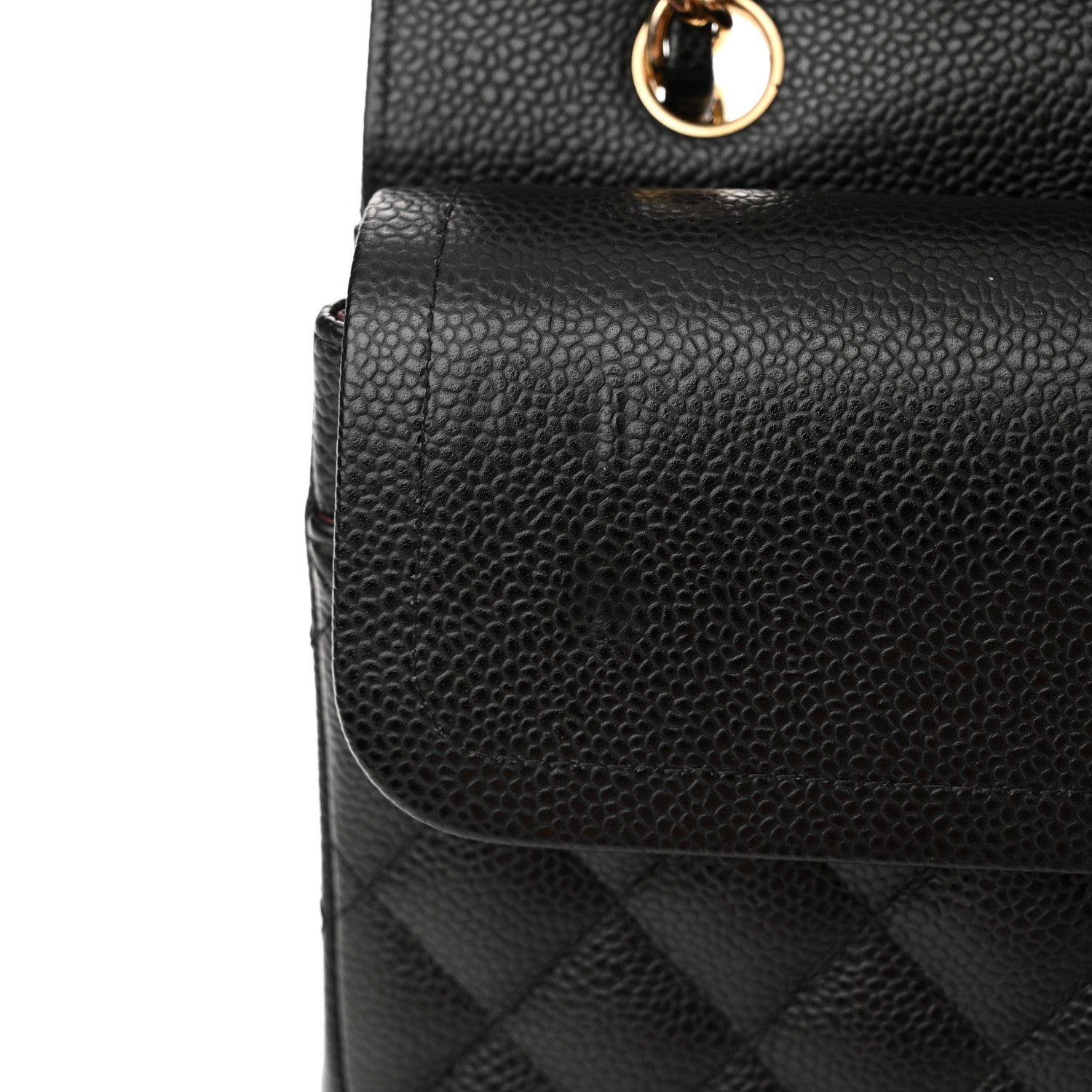 Chanel Caviar Quilted Medium Double Flap Black 11 of 12