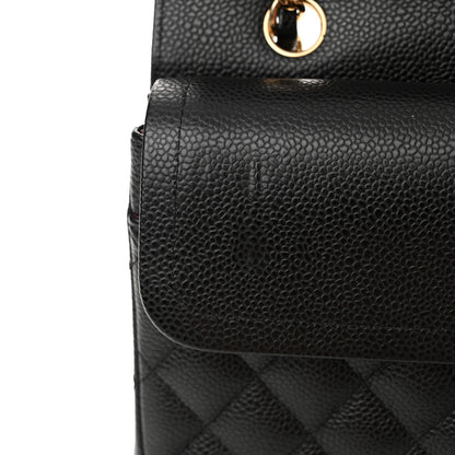 Chanel Caviar Quilted Medium Double Flap Black 11 of 12