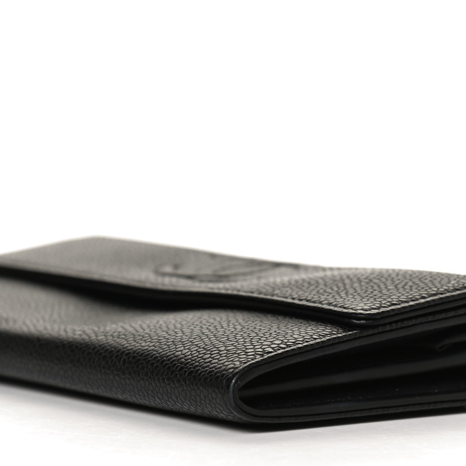 Chanel Caviar Timeless CC Large Gusset Flap Wallet Black 9 of 12