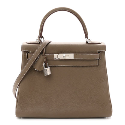 Hermes Togo Kelly Retourne 28 Etoupe 1 of 11