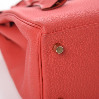 Hermes Togo Kelly Retourne 28 Rouge Pivoine 33 of 35