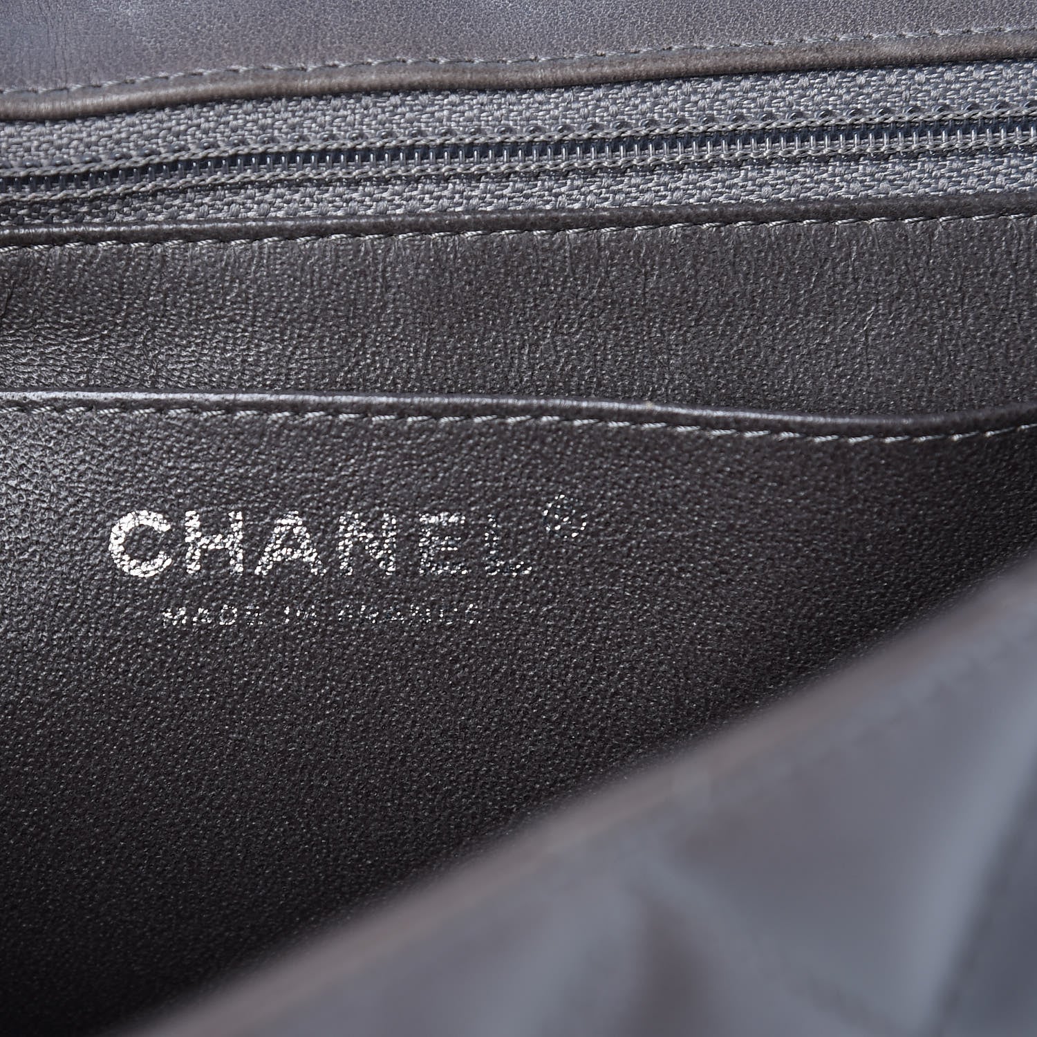 Chanel Lambskin Quilted Jumbo Single Flap Grey 6 of 20