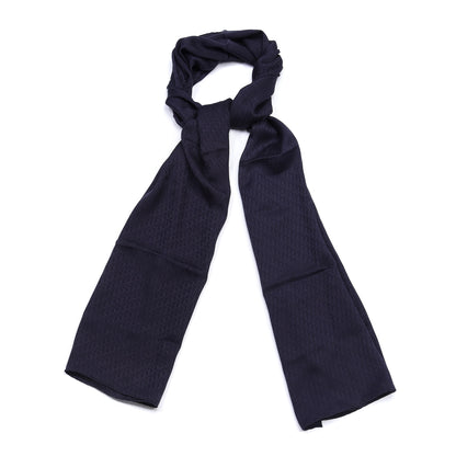Christian Dior Silk Monogram Shawl Navy 1 of 5