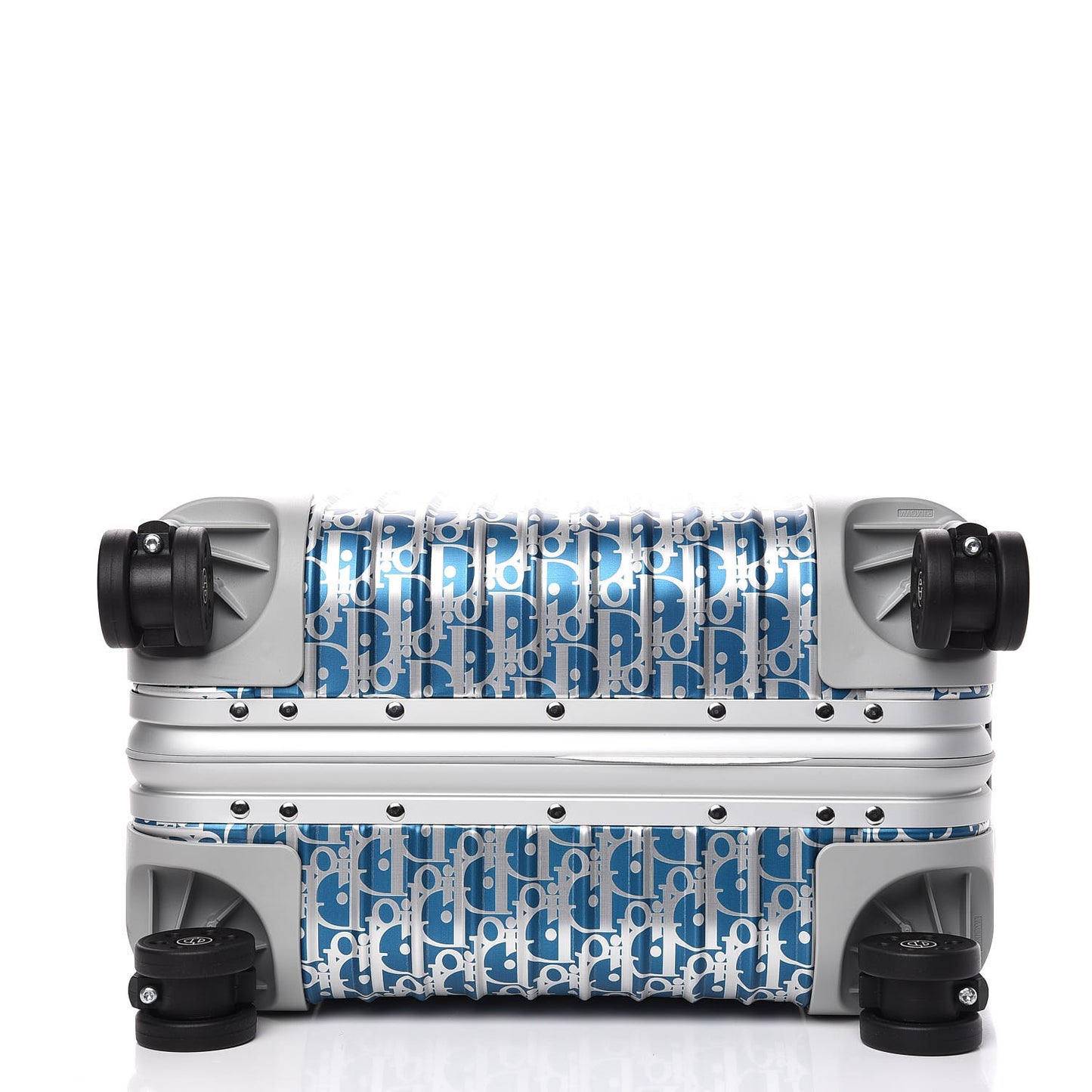 X RIMOWA Aluminum Gradient Cabin Luggage Blue Multi