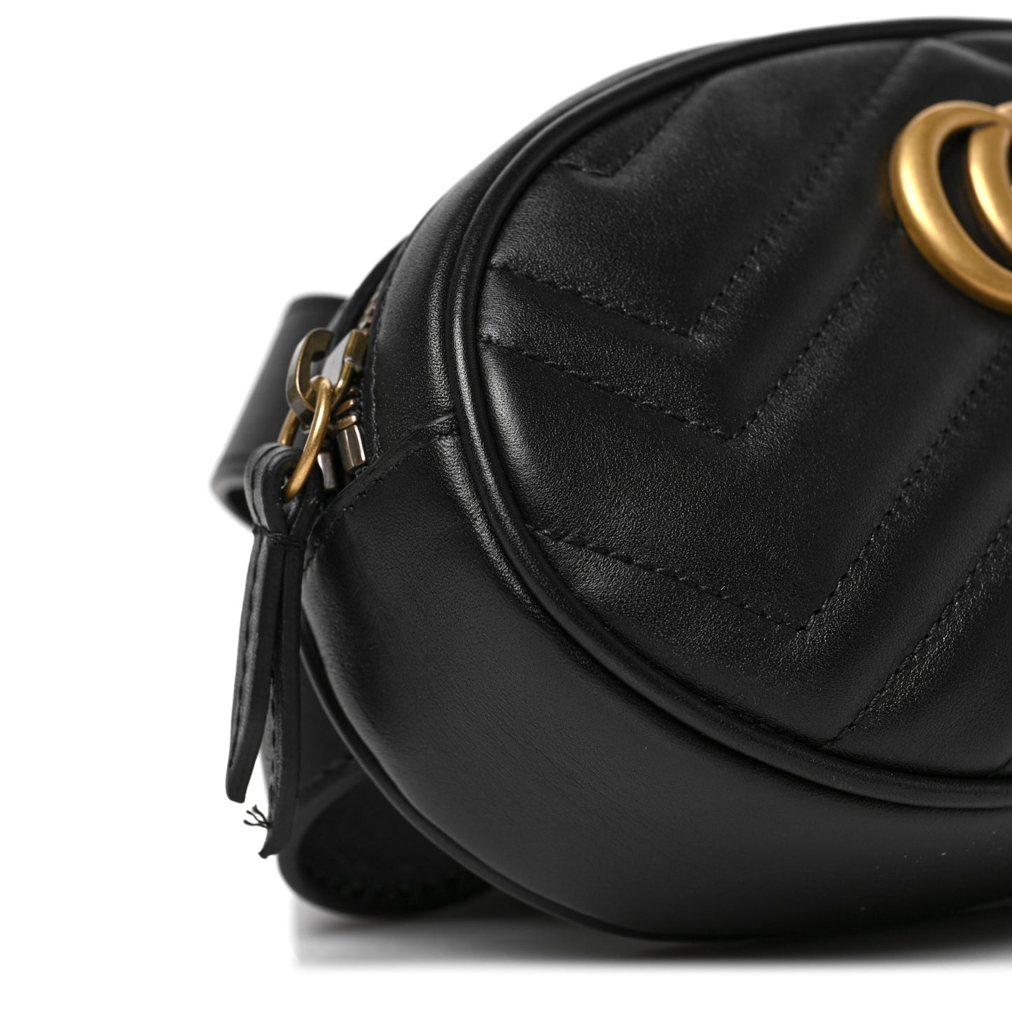 Calfskin Matelasse GG Marmont Belt Bag 85 34 Black