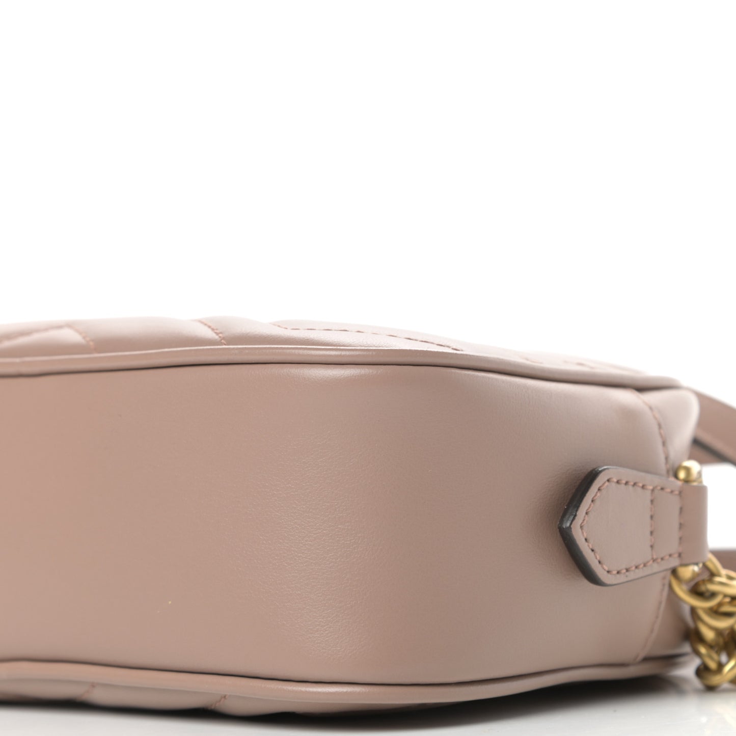 Calfskin Matelasse Mini GG Marmont Chain Shoulder Bag Porcelain Rose