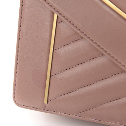 Chanel Lambskin Chevron Quilted Flap Beige 10 of 11