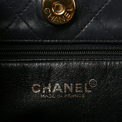Chanel Lambskin Quilted Small Shopping Tote Black 6 of 10