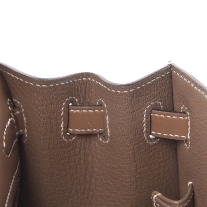 Hermes Tadelakt Kelly Sellier 25 Etoupe 14 of 35