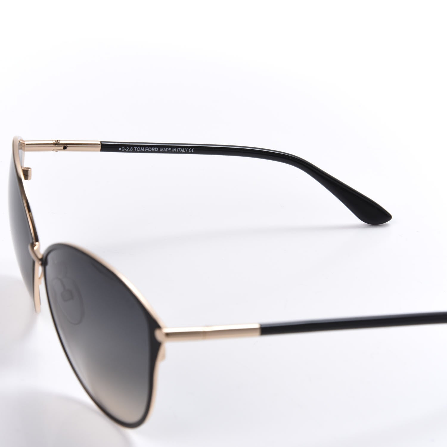 Tom Ford Penelope Vintage Round Sunglasses TF320 Black 5 of 8