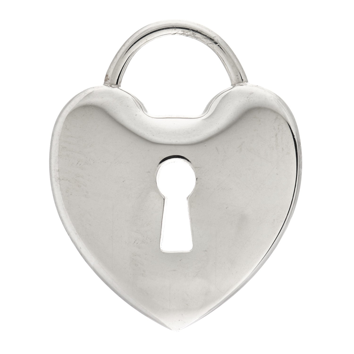 Tiffany Sterling Silver Heart Lock Charm 1 of 5