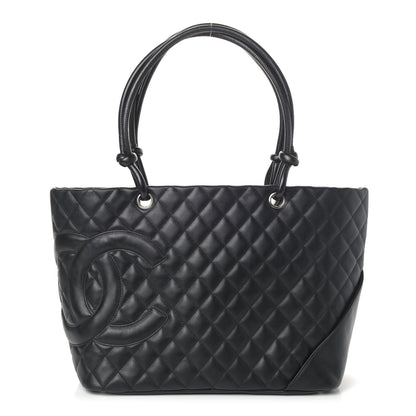 Chanel Calfskin Quilted Large Cambon Tote Black 1 of 4