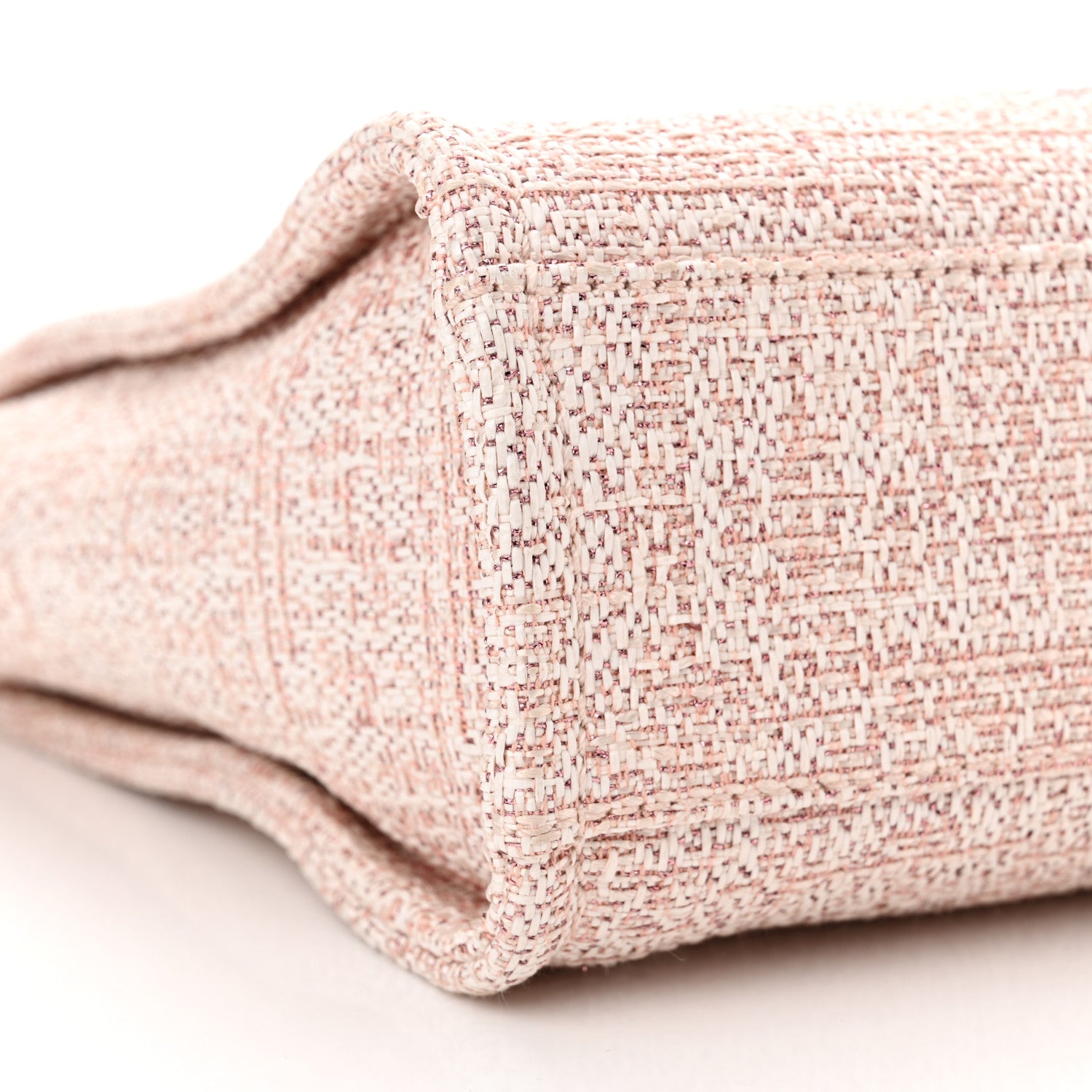 Chanel Lurex Boucle Mini Deauville Tote Pink 9 of 10