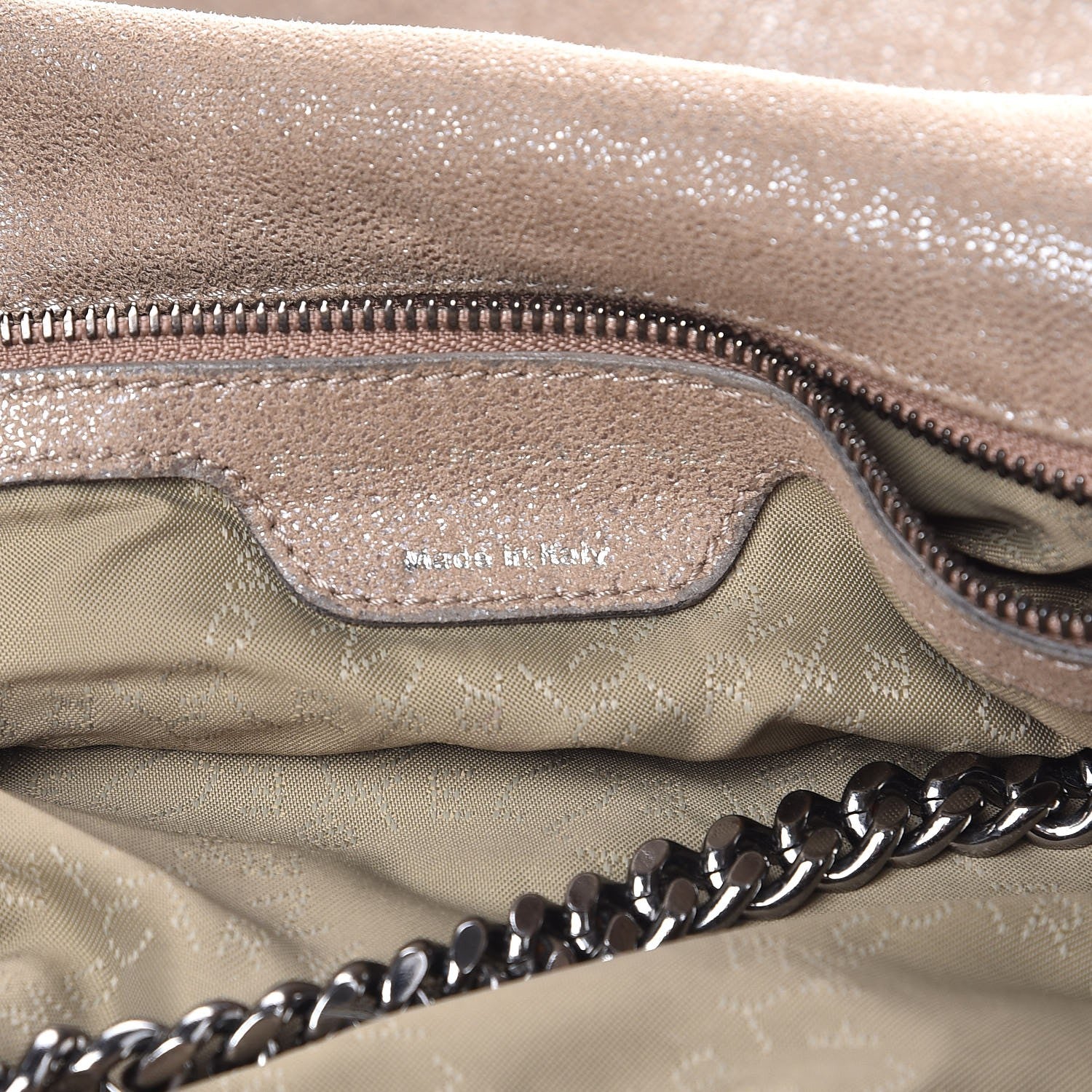 Stella McCartney Shaggy Deer Falabella Fold Over Tote Taupe 6 of 9