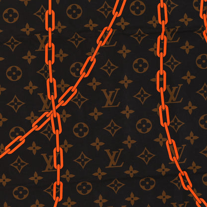 Louis Vuitton Cotton Monogram Solar Ray Bandana Scarf Orange 4 of 4