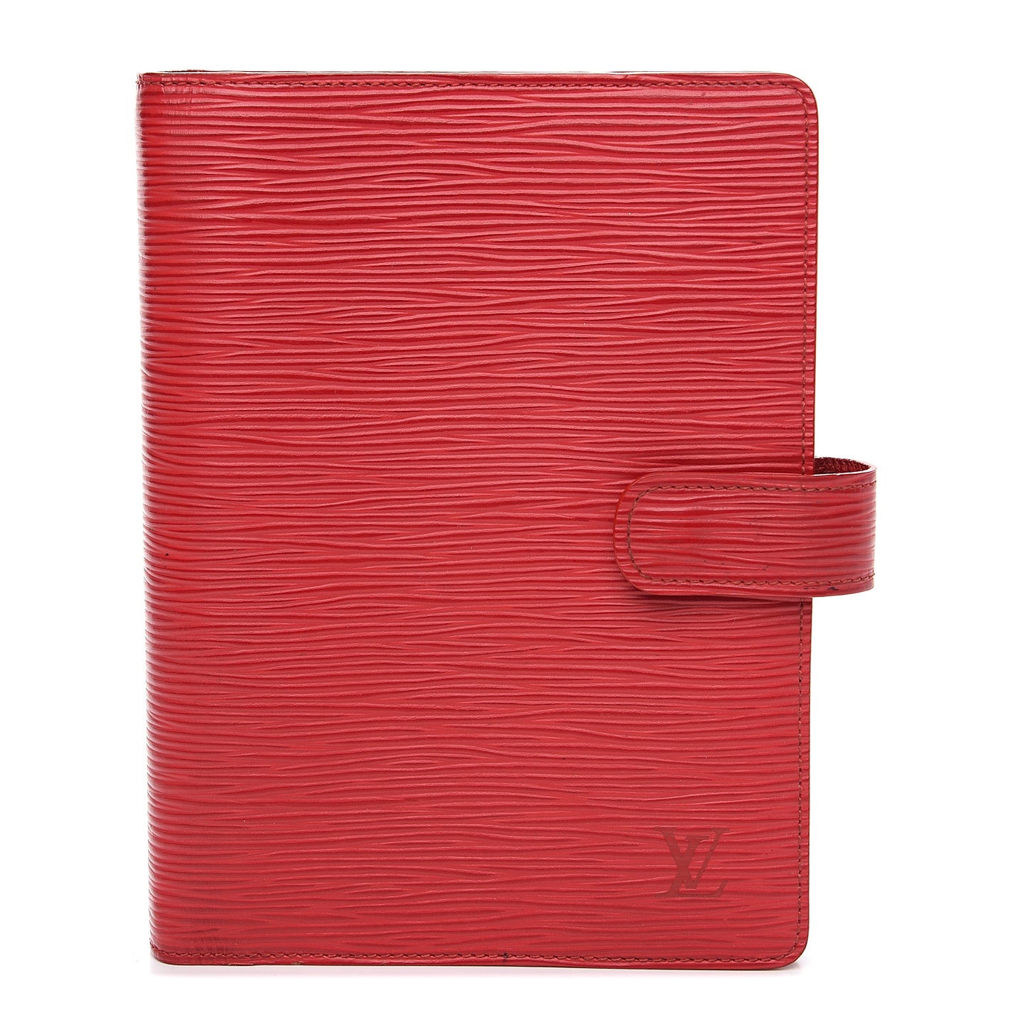 Epi Medium Ring Agenda Cover Rouge