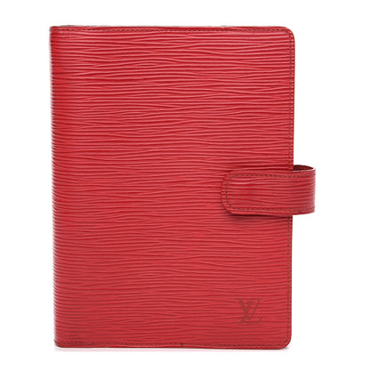 Louis Vuitton Epi Medium Ring Agenda Cover Rouge 1 of 8