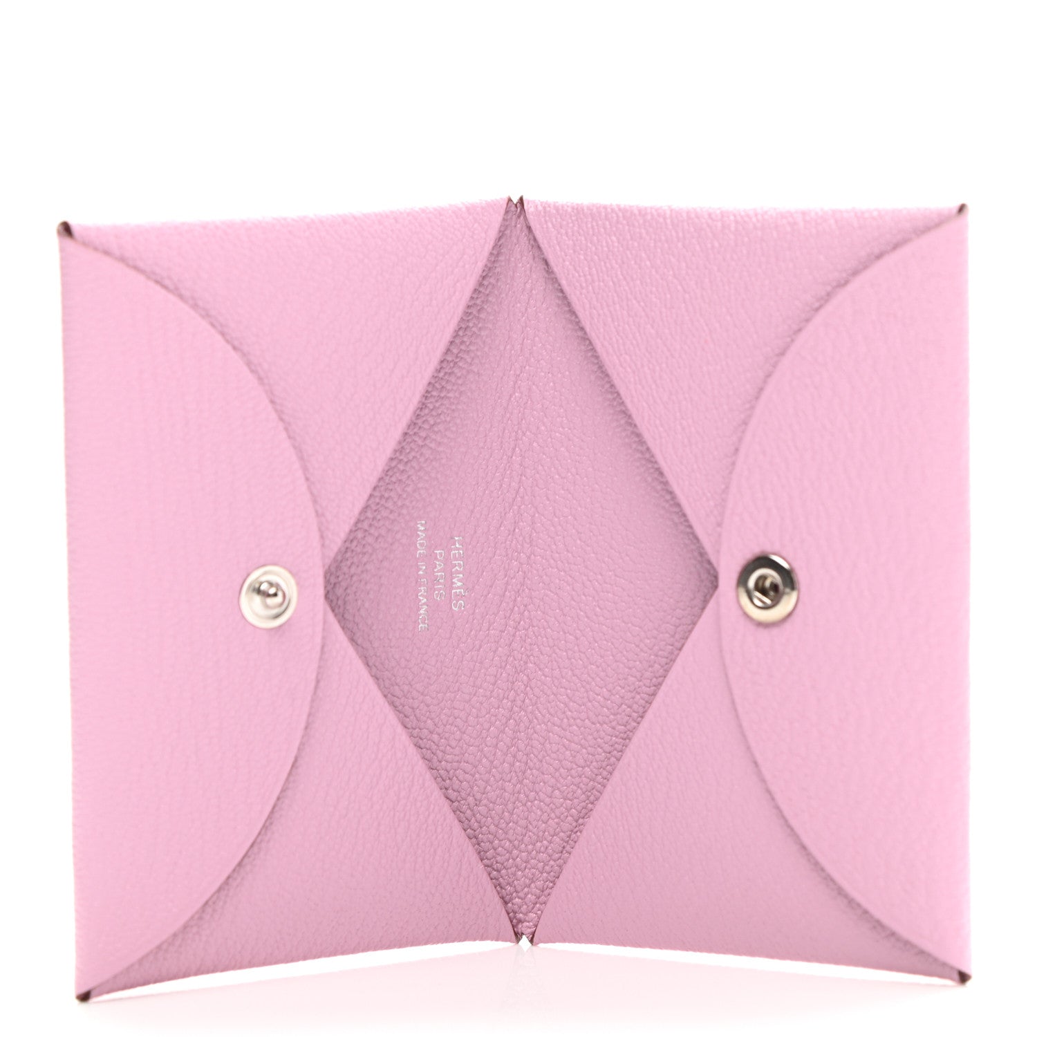 Hermes Chevre Mysore Calvi Card Case Mauve Sylvestre 5 of 8