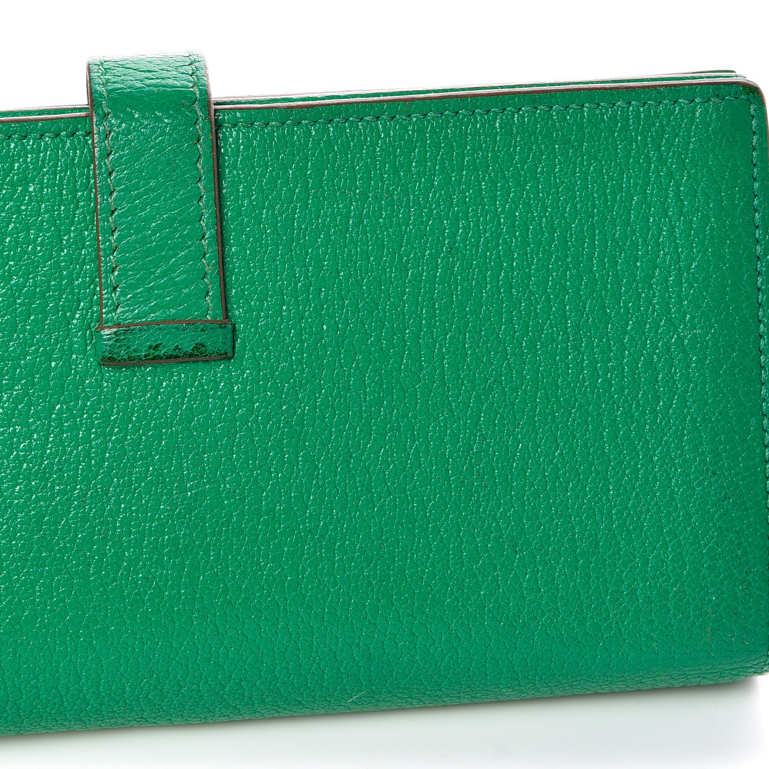 Hermes Chevre Mysore Bearn Gusset Wallet Menthe 12 of 15