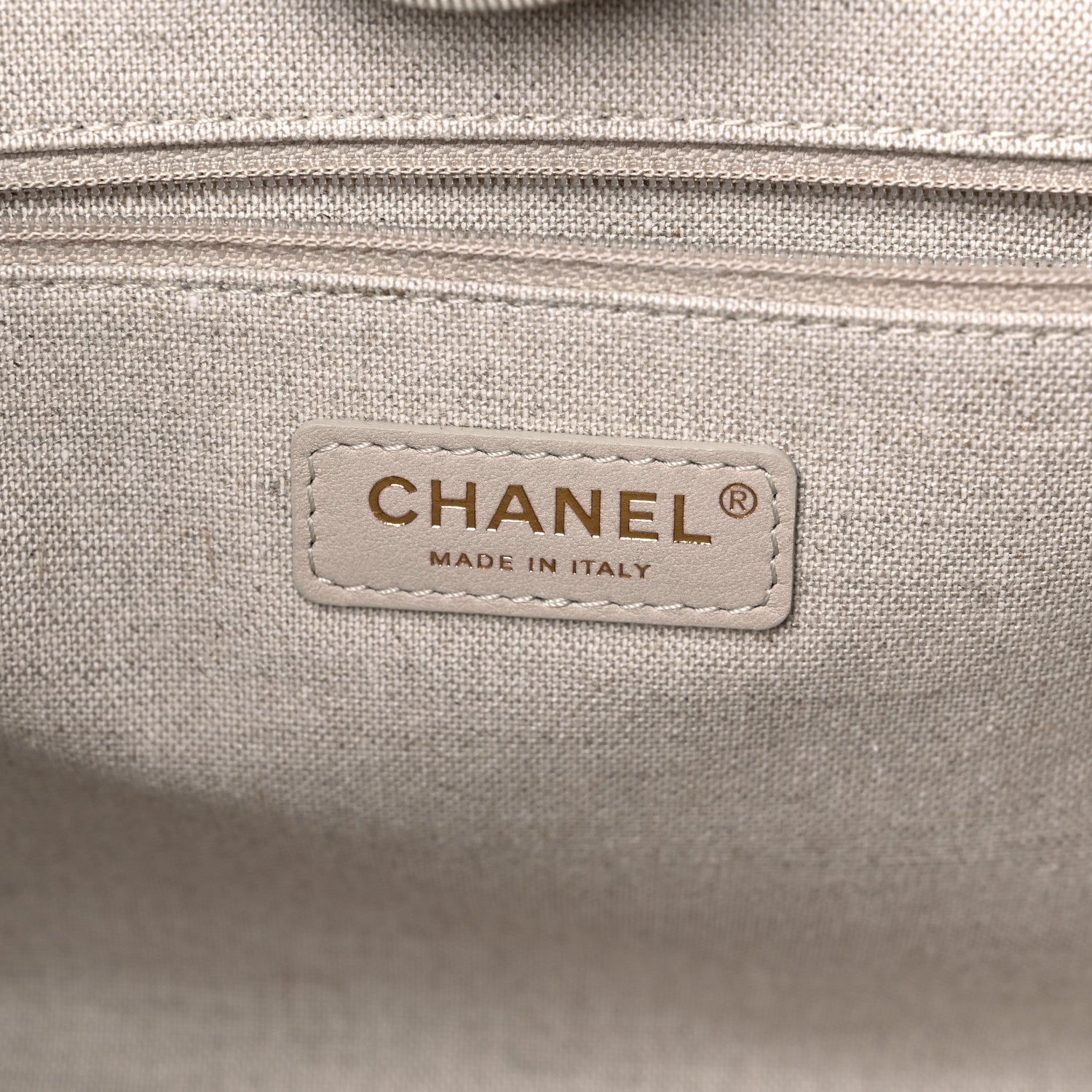 Chanel Mixed Fibers Small Deauville Tote Beige Black 7 of 10