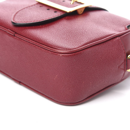 Burberry Soft Grain Calfskin Small Buckle Zip Bag Parade Red 15 of 16