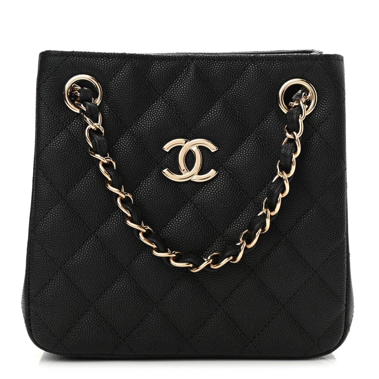 Chanel Caviar Quilted Mini Bucket Bag Black 1 of 11