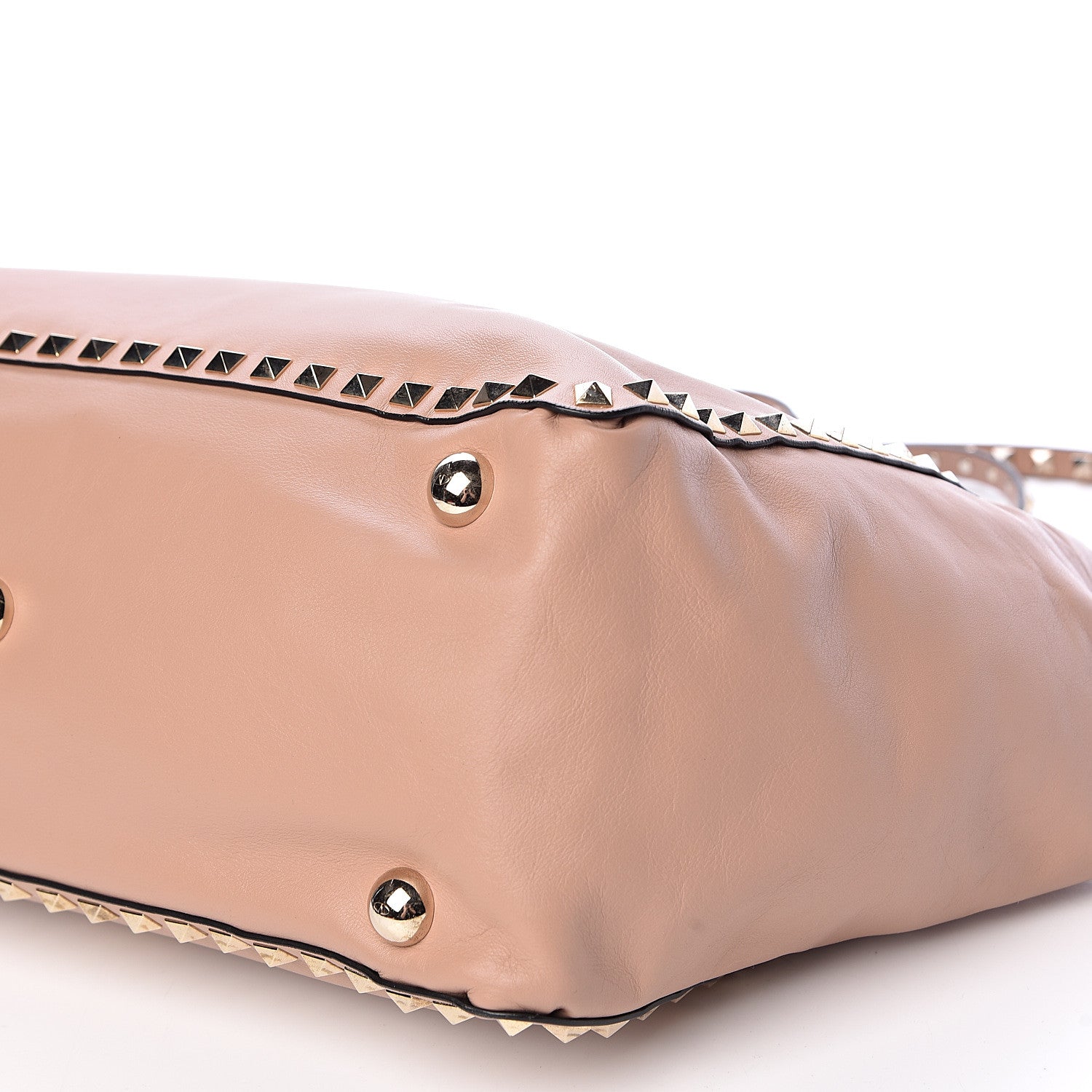 Valentino Garavani Vitello Medium Rockstud Tote Soft Noisette 10 of 12