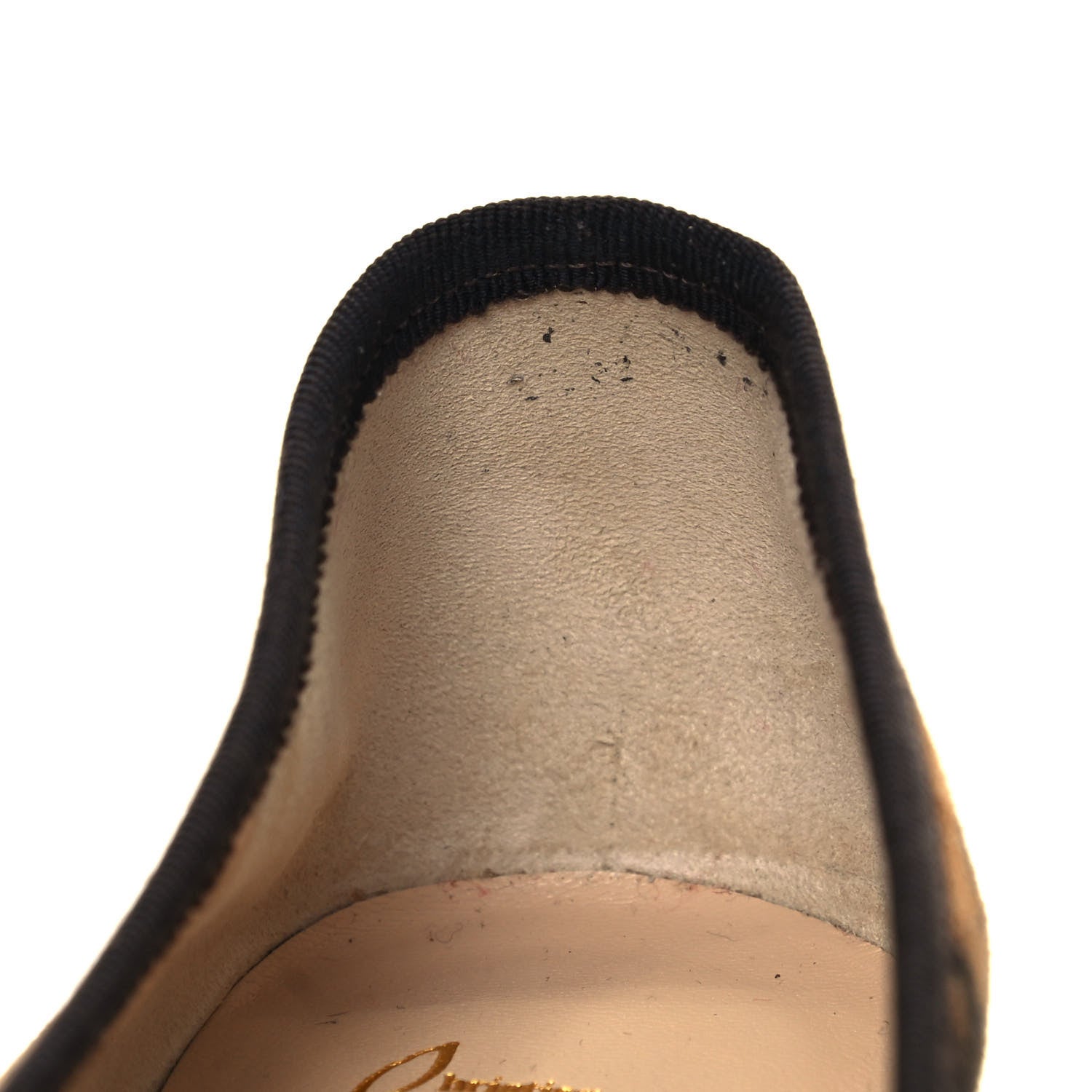 Christian Louboutin Veau Velours Nappa Leopard Print Spiked Hall Flats 40 Caramel 8 of 10
