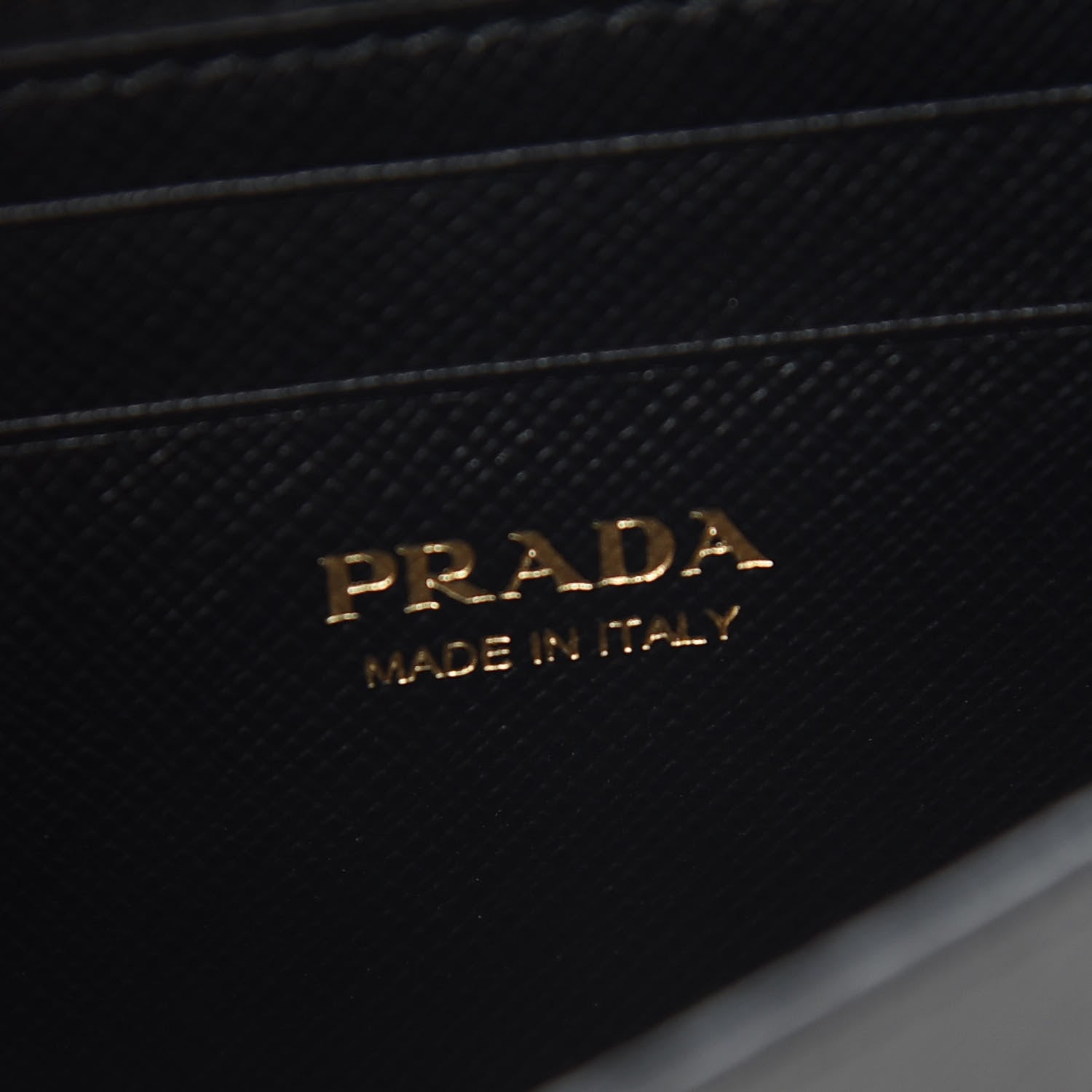 Prada Saffiano Metal Oro Mini Bag Black 6 of 8
