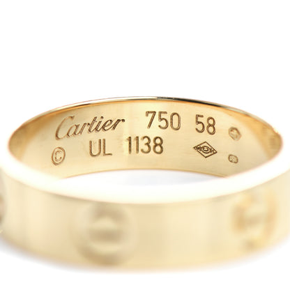 Cartier 18K Yellow Gold 5.5mm LOVE Ring 58 8.5 4 of 4