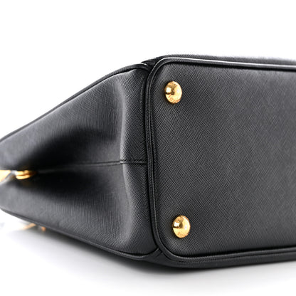Prada Saffiano Small Galleria Double Zip Tote Black 9 of 10