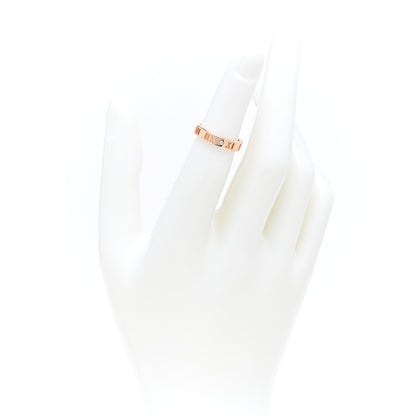 Tiffany 18K Rose Gold Diamond Atlas Pierced Ring 46 3.75 2 of 4