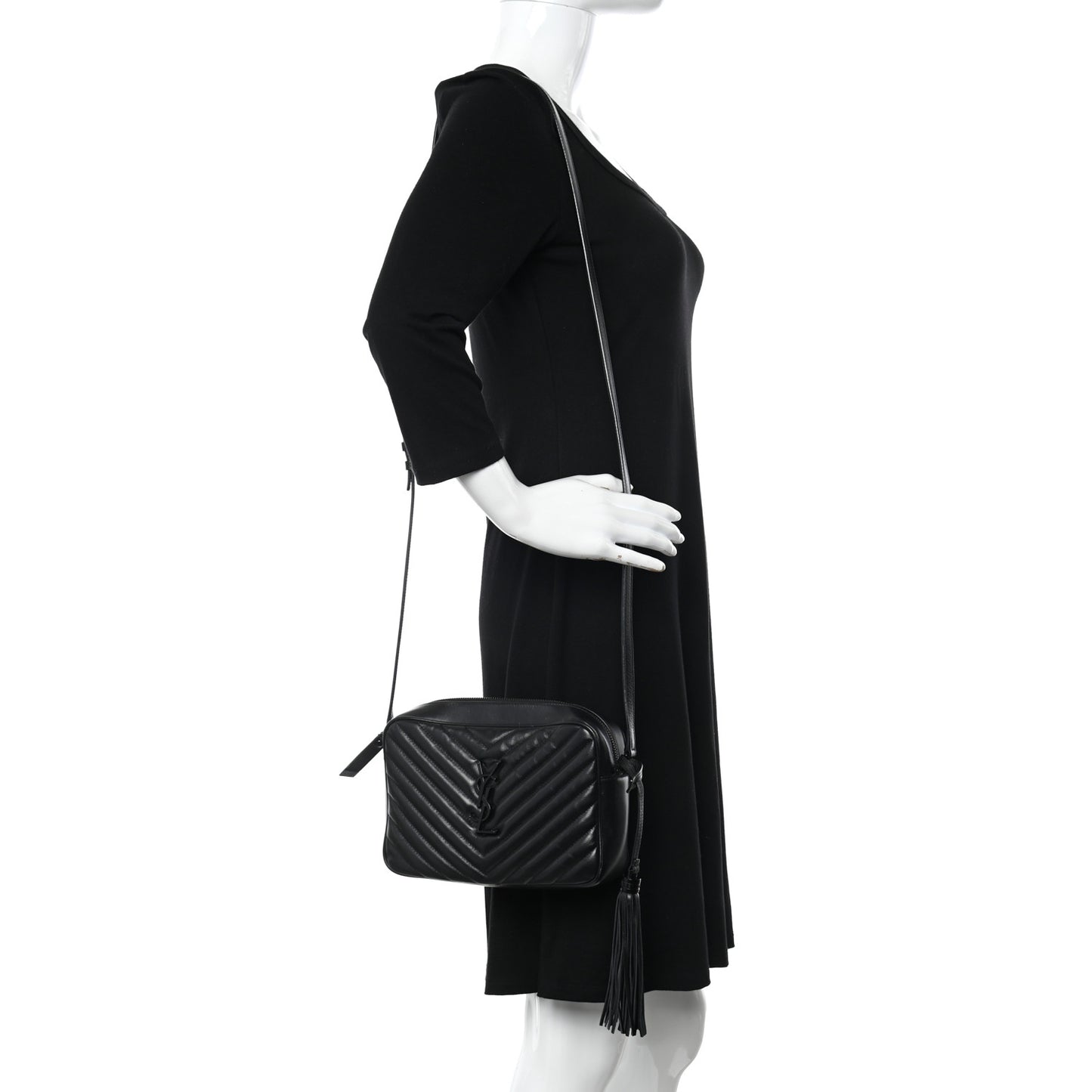 Calfskin Matelasse Monogram Monochrome Lou Camera Bag Black Sold: 50