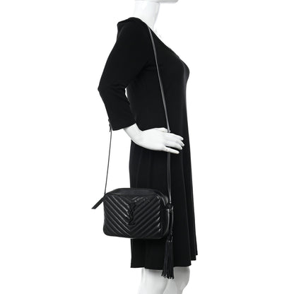 Saint Laurent Calfskin Matelasse Monogram Monochrome Lou Camera Bag Black Sold: 50 2 of 14