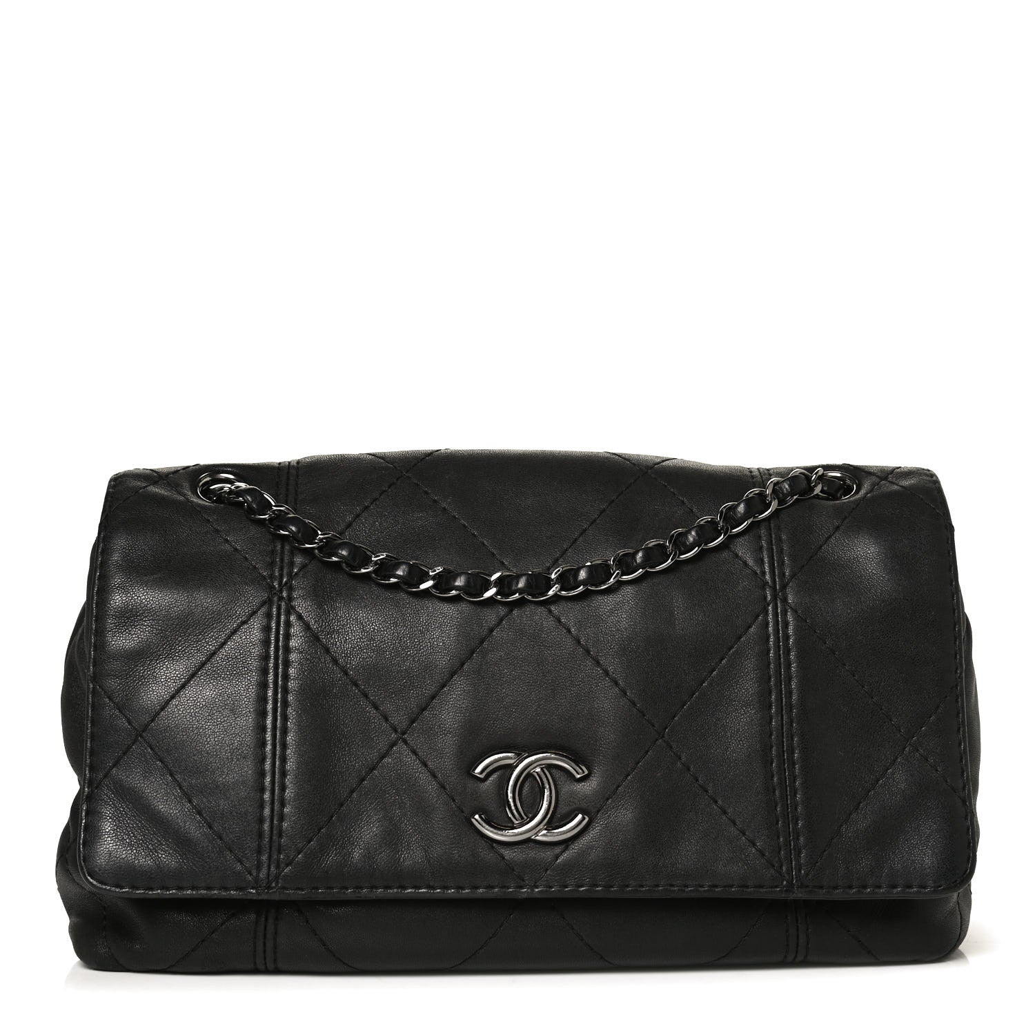 Chanel Lambskin Quilted Large Soft Touch Flap Black 1 of 12
