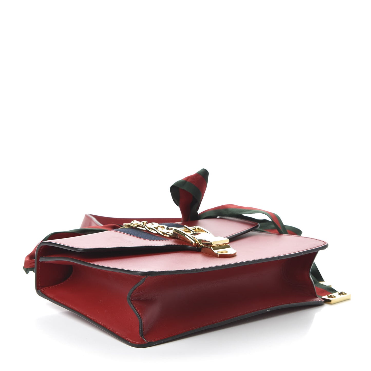 Calfskin Small Sylvie Shoulder Bag Hibiscus Red
