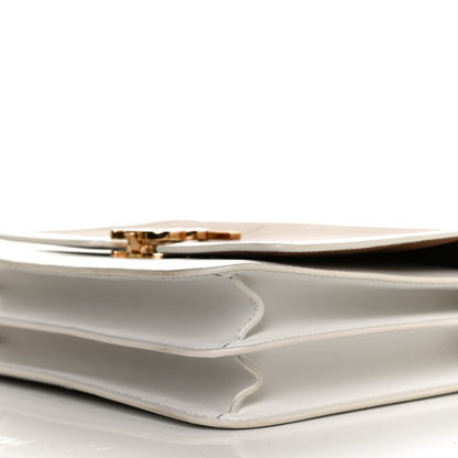 Burberry Smooth Calfskin Monogram Medium TB Bag Chalk White Camel 10 of 10