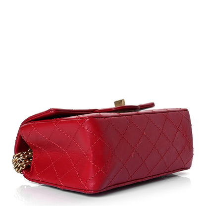Chanel Aged Calfskin Quilted 2.55 Reissue Mini Flap Red 4 of 7