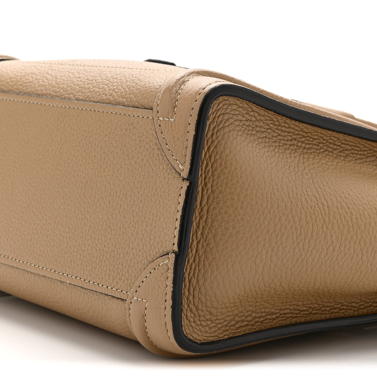 Drummed Calfskin Nano Luggage Dune