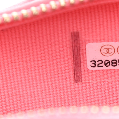 Chanel Lambskin Quilted CC In Love Heart Clutch With Chain Pink 7 of 11